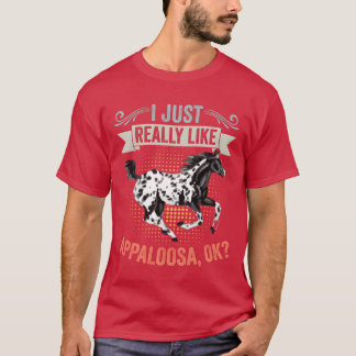 Camiseta Eu Gosto Muito Do Cavalo Retro Appaloosa E Do Vint