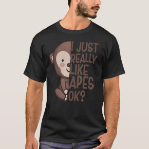 Camiseta Eu Gosto Muito Do Macaco Roupa De Macaco Cotação F