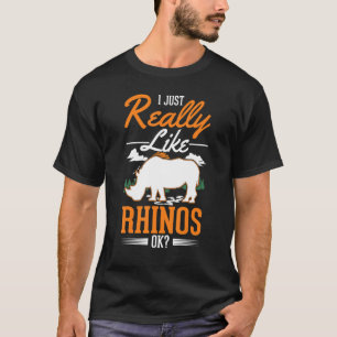 Camiseta Eu gosto muito do Rinoceronte Rinoceronte