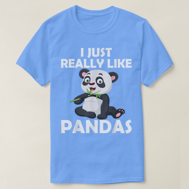 Camiseta Eu Gosto Muito Dos Pandás Gigantes E Bonitos Amant (Frente do Design)