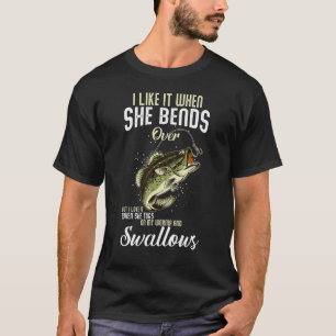 Camiseta Eu Gosto Quando Ela Se Aproxima, Mas Eu Amo O Peix
