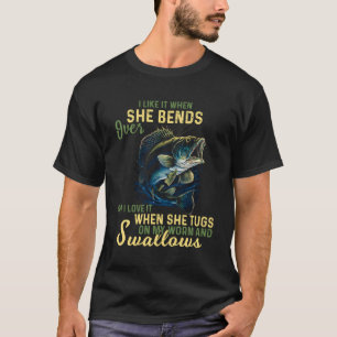Camiseta Eu Gosto Quando Ela Se Aproxima, Mas Eu Amo O Peix