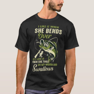 Camiseta Eu gosto quando ela se curva, mas eu adoro