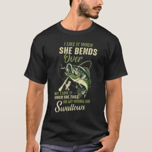 Camiseta Eu gosto quando ela se curva, mas eu adoro