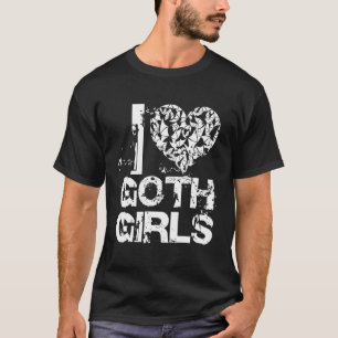 Camiseta Eu Gótico A Moda Gótico Grunge Eu Amo Gótico