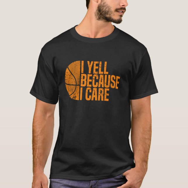 Camiseta Eu Grito Porque Eu Me Preocupo Com Basquete De Lon (Frente)