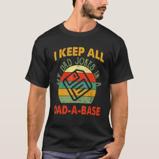 Camiseta Eu Guardo Todas As Minhas Piadas Pais Em Um Pai Um