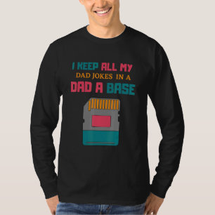 Camiseta Eu Guardo Todas As Minhas Piadas Pais Em Um Pai Um