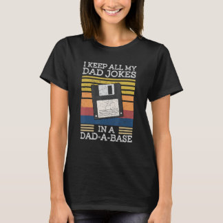 Camiseta Eu Guardo Todas As Minhas Piadas Pais Em Um Pai Um