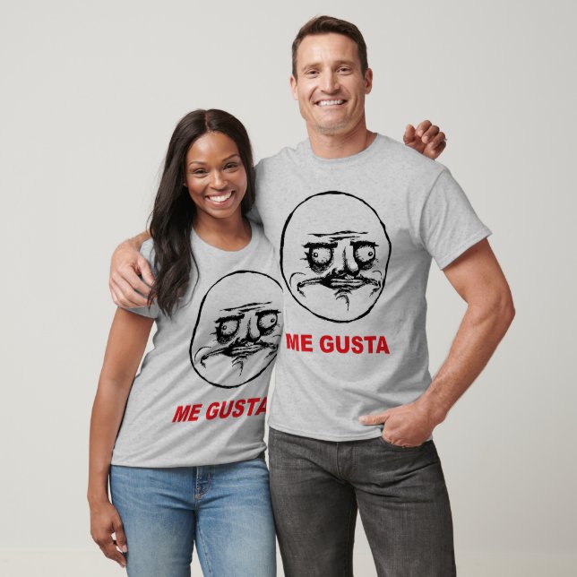 Camiseta eu gusta face rage face humor meme lol rofl (Unissex)