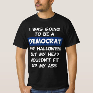 Camiseta Eu Ia Ser Um Democrata Para O Halloween
