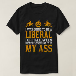 Camiseta eu ia ser um liberal para o hambúrbio do halloween