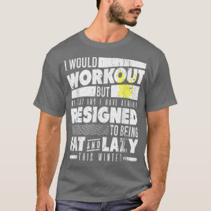 Camiseta Eu Ia Trabalhar, Mas Meu Gato E Eu Engraçamos Gi