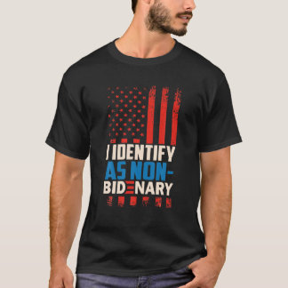 Camiseta Eu Identifico Como Anti Joe Biden Não-Biden
