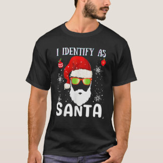 Camiseta Eu Identifico Como Papais noeis Engraçados Pijamas