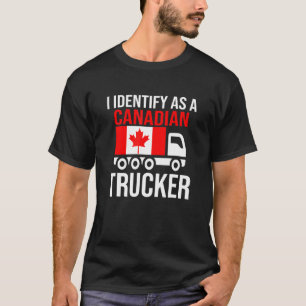 Camiseta Eu Identifico Como Um Caminhoneiro Canadense Canad