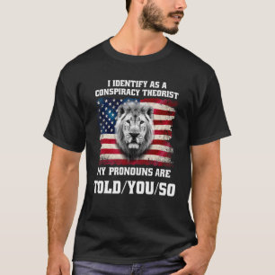 Camiseta Eu identifico-me como um teórico da conspiração