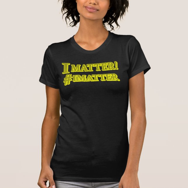 Camiseta "EU IMPORTO!" Design de Expressão de Cuta. Comprar (Frente)