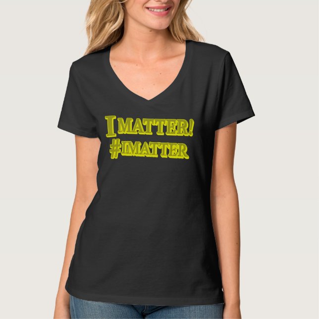 Camiseta "EU IMPORTO!" Design de Expressão de Cuta. Comprar (Frente)