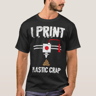 Camiseta Eu Impresso Plástico Besteira Legal Impressão 3D I