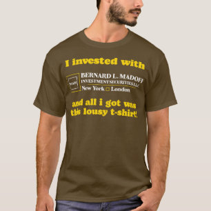 Camiseta Eu Investiguei Com O Madoff