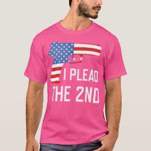 Camiseta Eu Invoco A 2ª Emenda Bandeira Dos EUA Pistola Arm