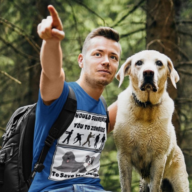 Camiseta "Eu Iria Entregá-Lo Aos Zombies" Engraçado (Criador carregado)