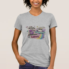CAMISETA EU JÁ ESTOU NA QUINTA DIMENSÃO PERDEDORES