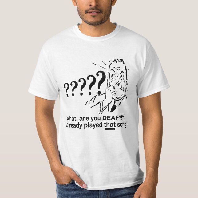 Camiseta Eu já joguei essa canção! (Frente)