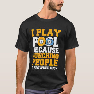 Camiseta Eu jogo bilhar