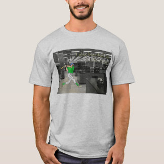 Camiseta Eu jogo o basebol em um laboratório