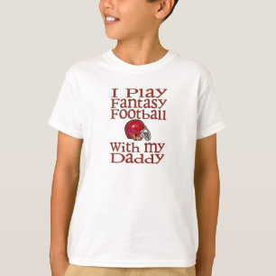 Camiseta Eu jogo o futebol da fantasia com pai