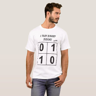 Camiseta Eu jogo o sudoku binário