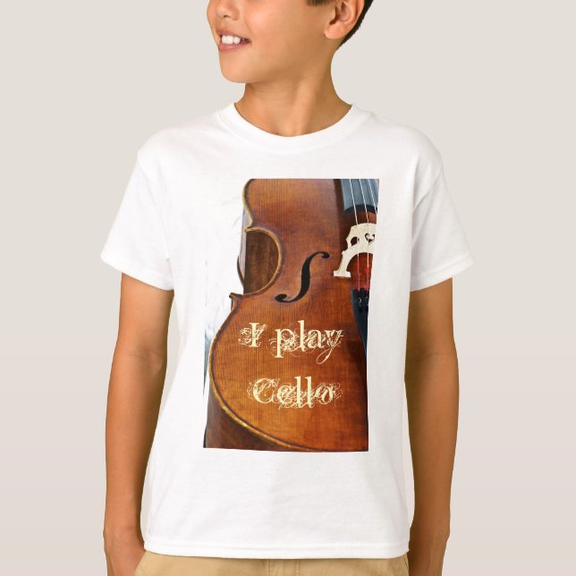 Camiseta Eu jogo o violoncelo (Frente)