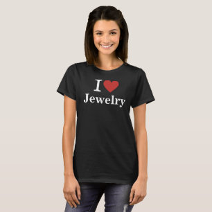 Camiseta Eu ❤️ Joias para Empregados CLIENTES Mulheres
