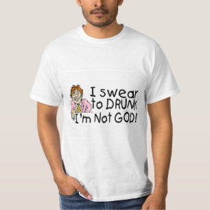 Camiseta Eu juro ao deus do bebado Im não (o homem bêbedo