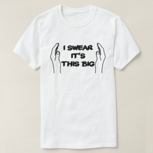 Camiseta Eu juro que é este grande fazendo sob medida acim