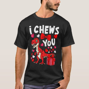 Camiseta Eu Justo Você Dia de os namorados Dinossauro Rex C