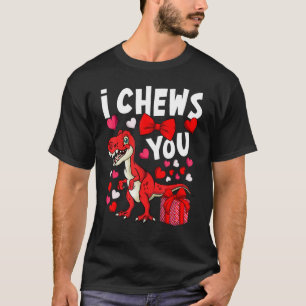 Camiseta Eu Justo Você Dia de os namorados Dinossauro Rex C