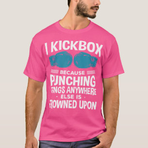 Camiseta Eu Kickbox Porque Kickboxe Engraçado