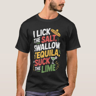 Camiseta Eu Lambo O Sal Engulo A Tequila Cinco De Maio