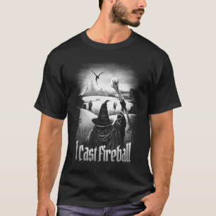 Camiseta Eu lanço Mesa de RPG de Classe de Feiticeiro Fanta