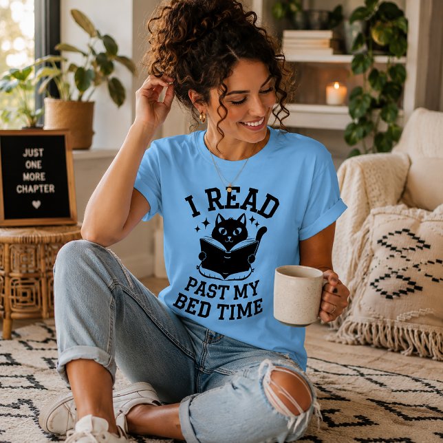 Camiseta Eu Leio Além da Minha Hora de Dormir (Criador carregado)