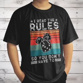 Camiseta Eu leio as regras para que você não tenha que Cons