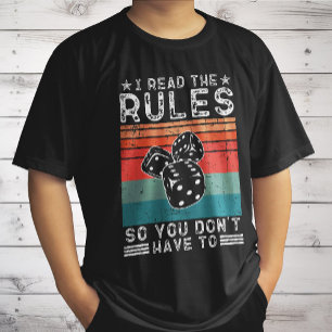 Camiseta Eu leio as regras para que você não tenha que Cons