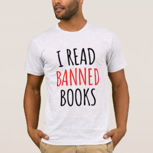 Camiseta Eu Leio Citações Engraçadas de Livros Proibidos