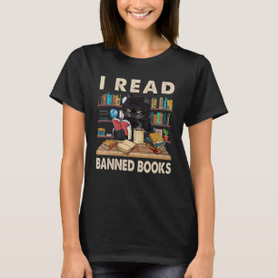 Camiseta Eu Leio Livros Proibidos Humor Desagradável Gato P