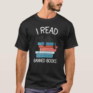 Camiseta Eu Leio Livros Proibidos Leitor de Gato Preto Bibl