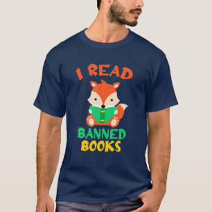 Camiseta Eu Leio Livros Proibidos, Leitor, Raposa Livresca 