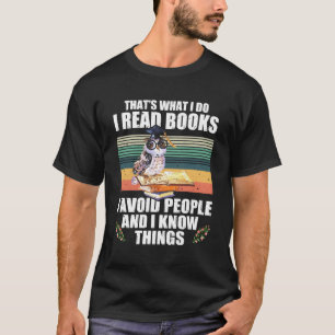 Camiseta Eu Leio Livros Que Evito Pessoas Coruja